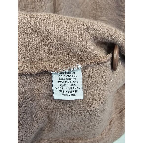 VTG Focus Womens Large Button Flower Aztec Southwest Cotton Shacket Shirt Coat‎ - Picture 3 of 6